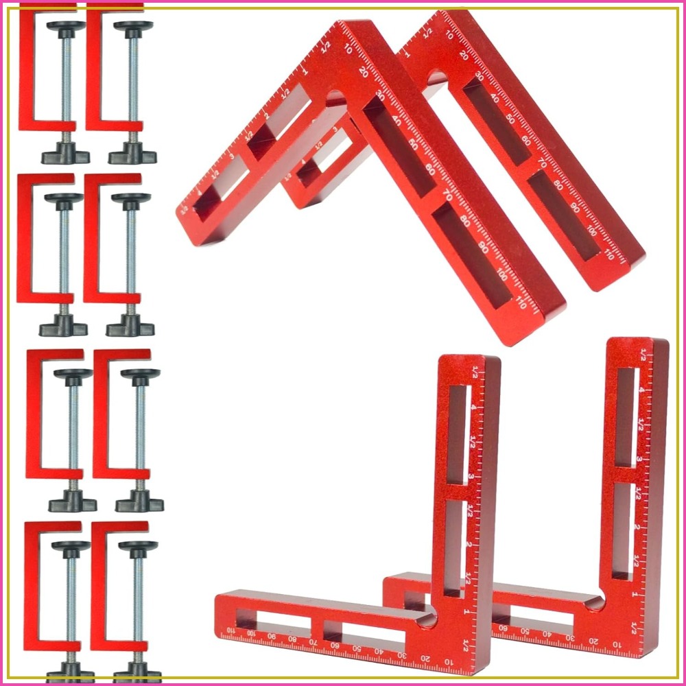 Woodworking Right Angle Clamp - 90 Degree Positioning Squares Right Angle