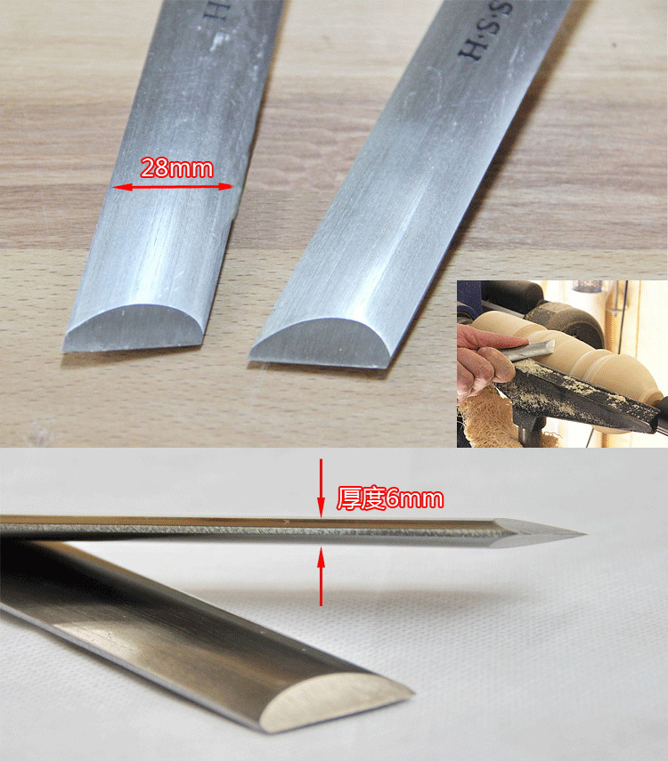 A2014-A HSS Oval Skew Chisel 2 – Skew Chisel Wood recenzja i cena