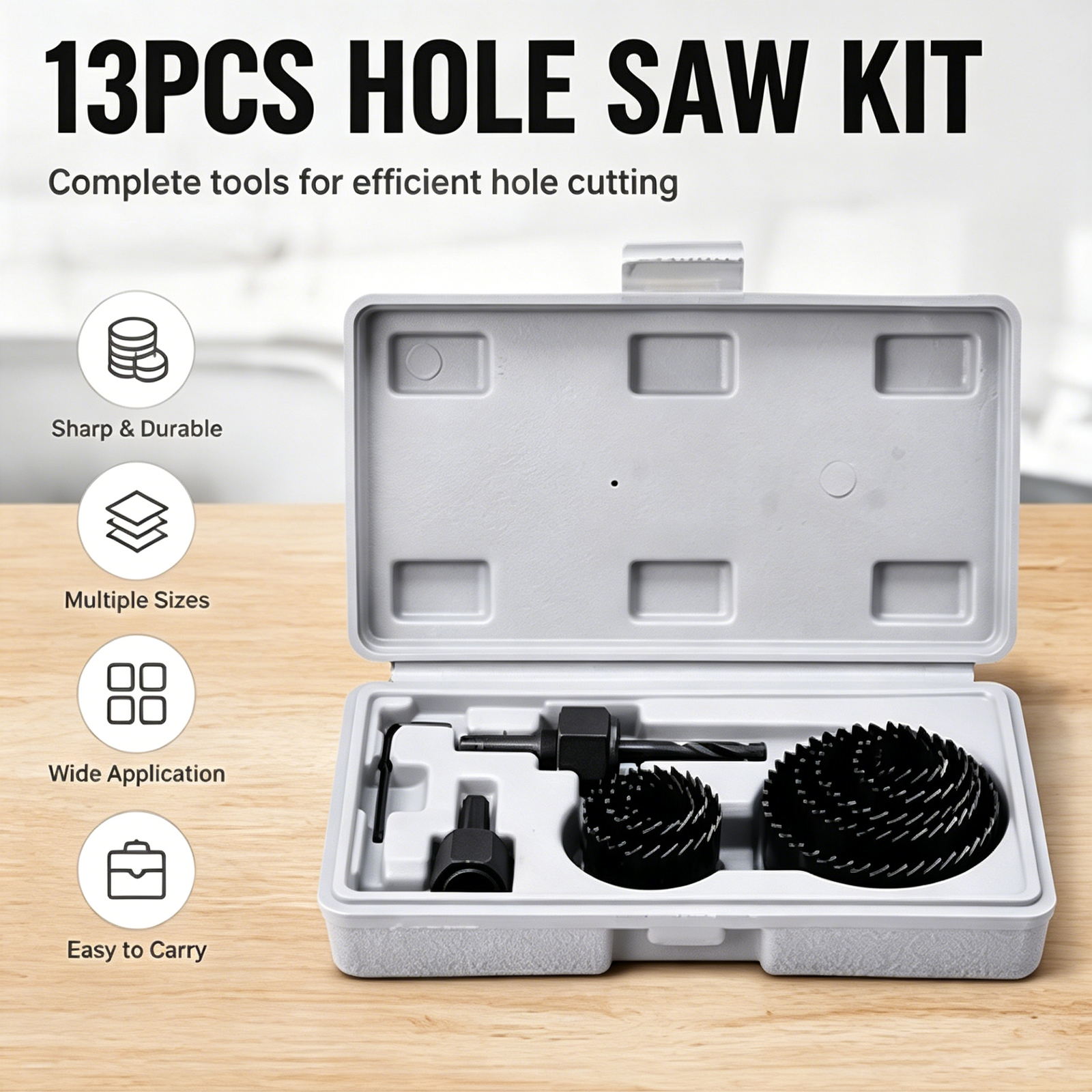 【2026 New】13Pcs Hole Saw Kit P – Woodworking Equipment recenzja i cena