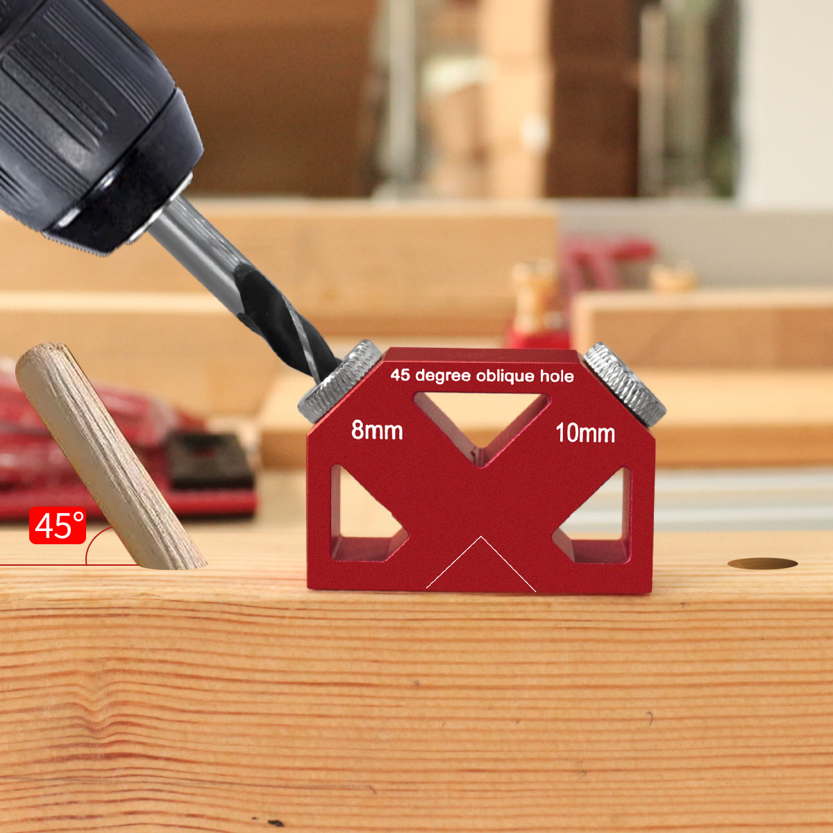 45° Angle Oblique Hole Drillin – Woodworking Hacks recenzja i cena