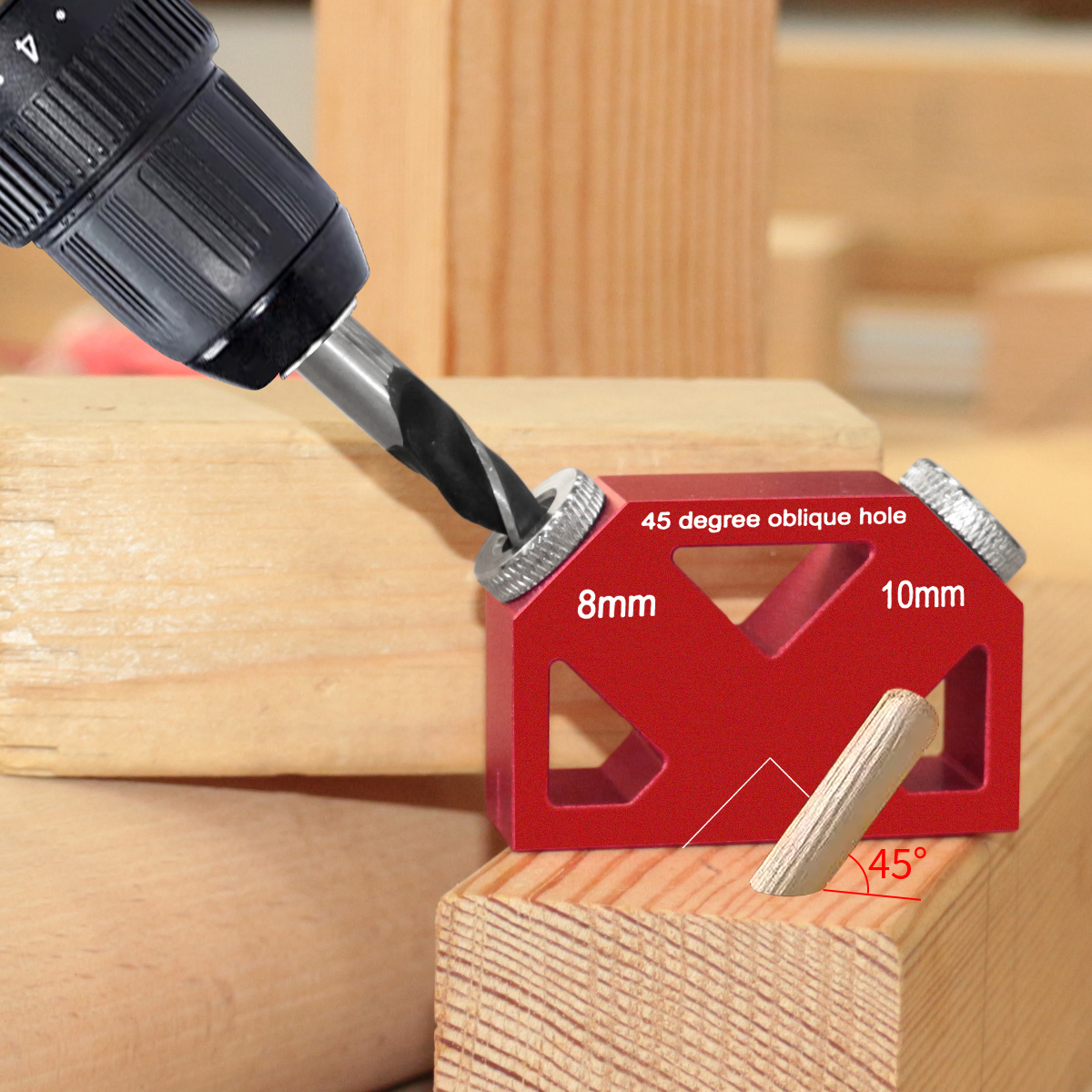 45° Angle Oblique Hole Drillin – Woodworking Hacks recenzja i cena