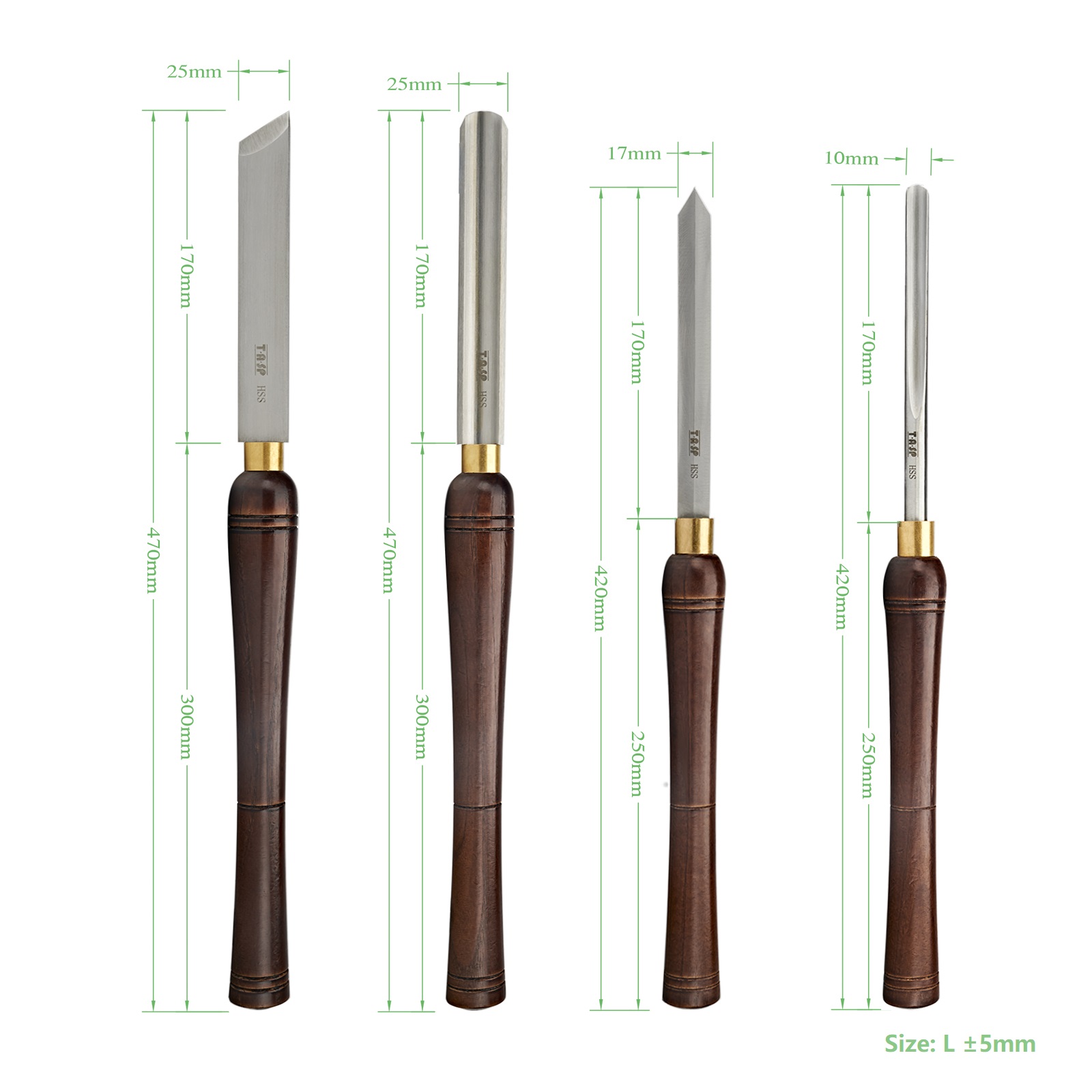 TASP 4pcs HSS Woodturning Chis – Skew Chisel Wood recenzja i cena