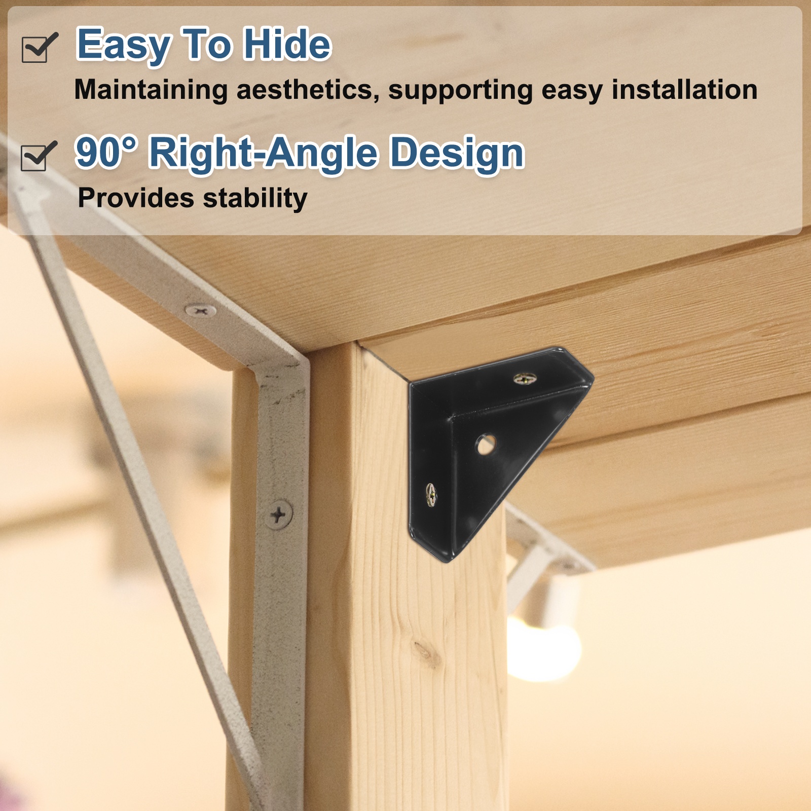 4Pcs Corner Brace Brackets 38m – Woodworking X Brace recenzja i cena