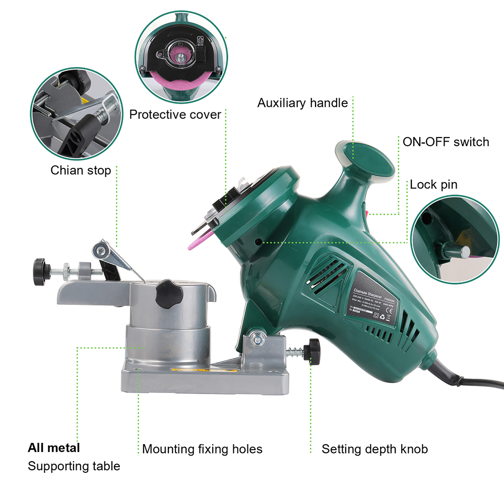POSENPRO 250W ChainSaw Sharpen – Woodworking Electric Saw recenzja i cena