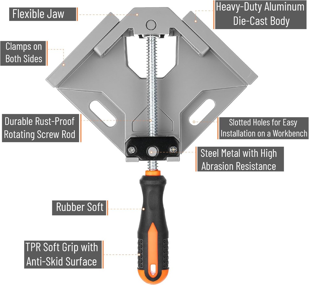 90 Degree Corner Clamps for Wo – Woodworking Right Angle Clamp recenzja i cena