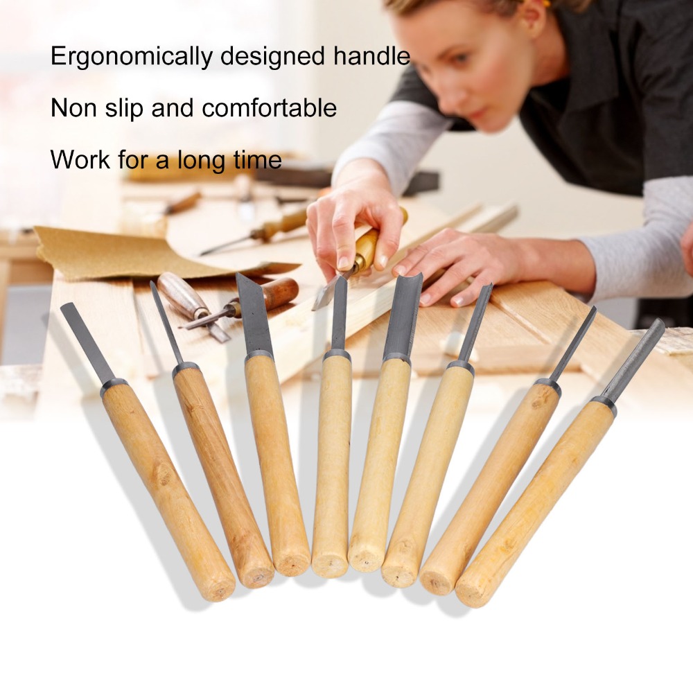 8PCS HSS Steel Wood Turning Ch – Skew Chisel Wood recenzja i cena