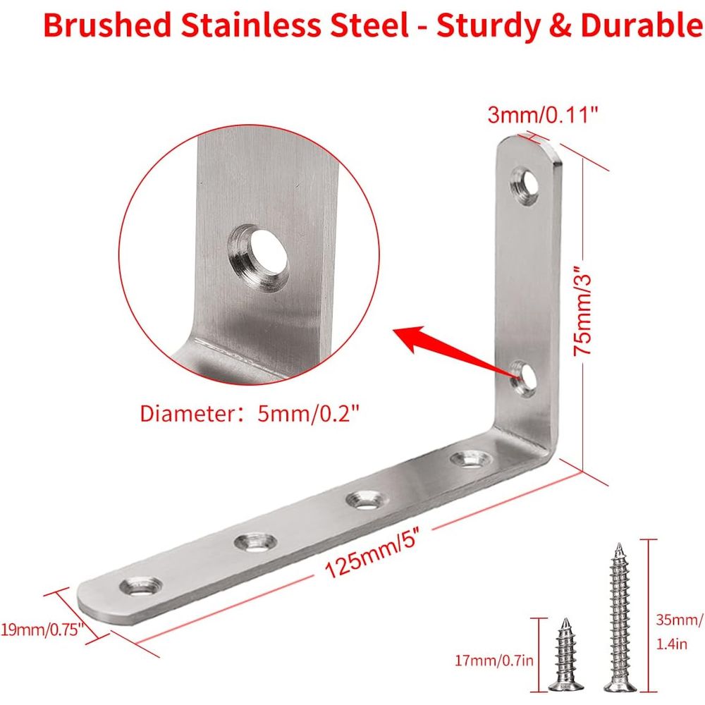 5 x 3 Heavy-Duty Stainless Ste – Woodworking X Brace recenzja i cena