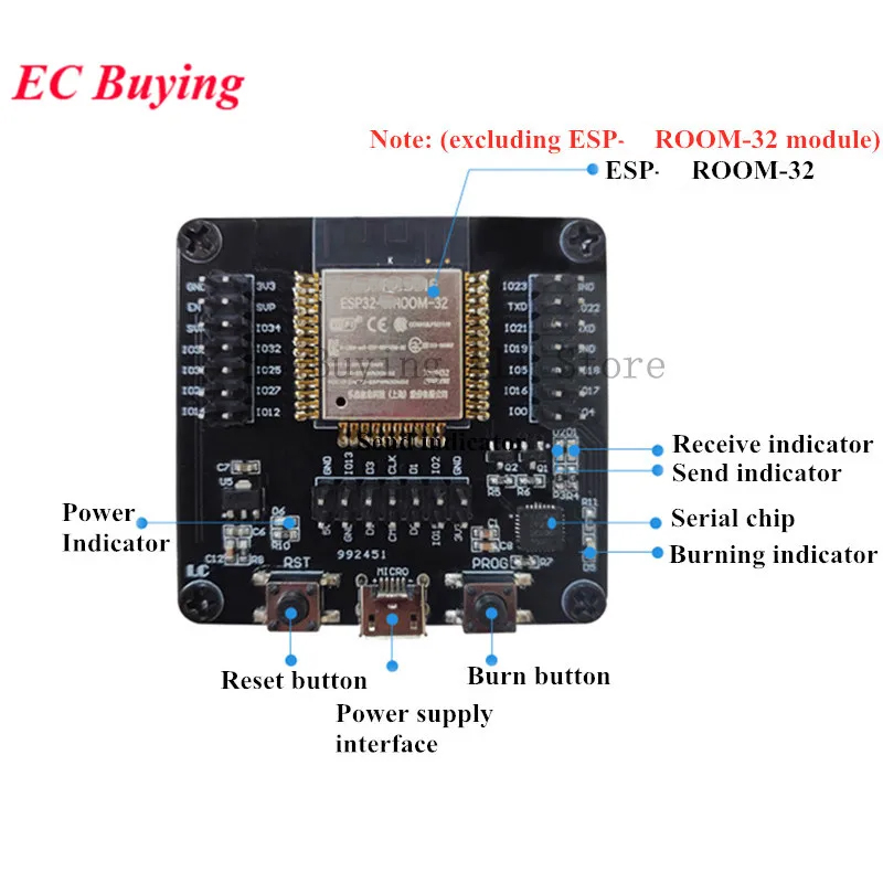 ESP8266 ESP-W&ROOM-32 Developm – Woodworking Hacks recenzja i cena