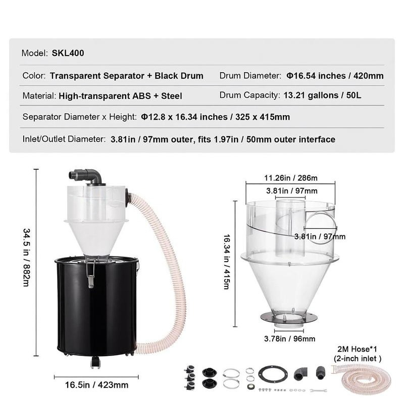 Particle Interceptor 13.21 Gal – Vacuum Woodworking recenzja i cena