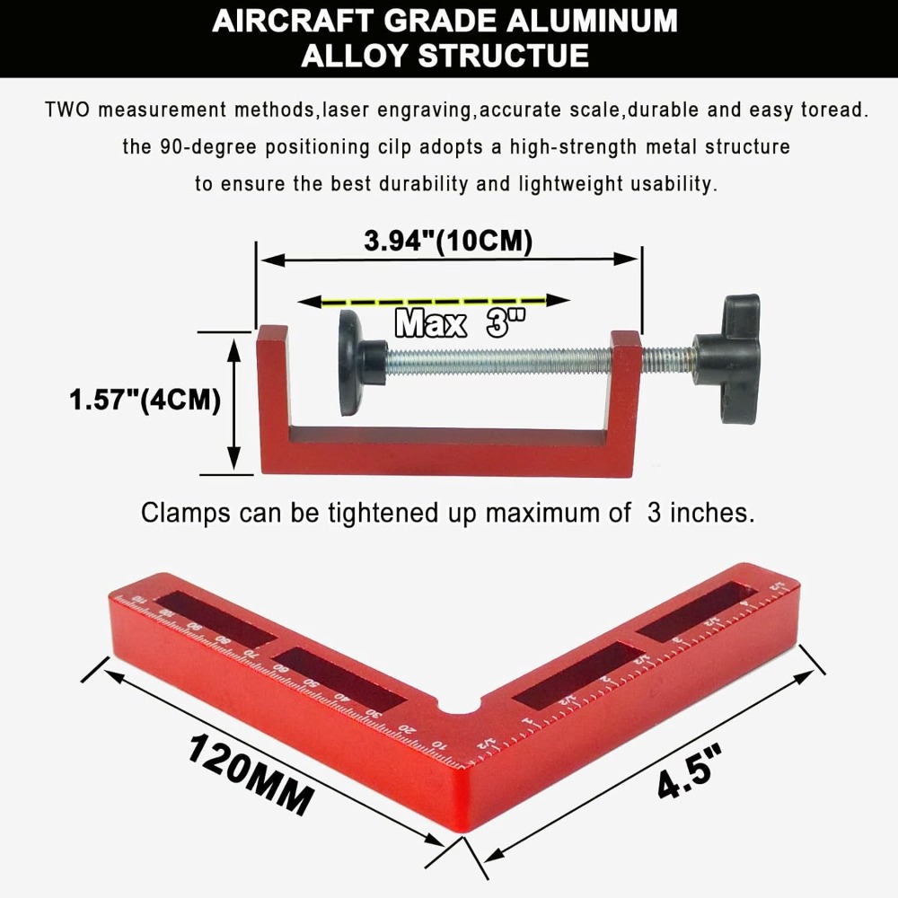 90 Degree Positioning Squares  – Woodworking Right Angle Clamp recenzja i cena
