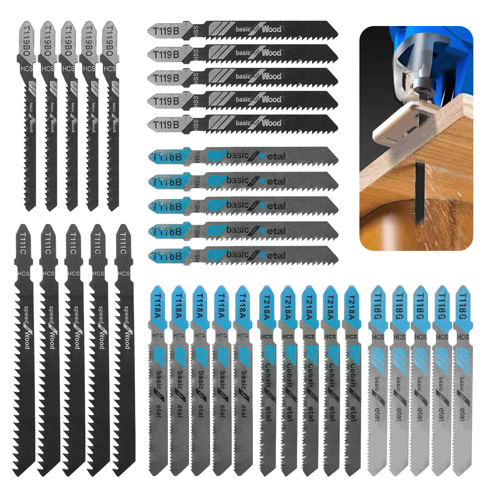 35-Piece Jigsaw Blade Set, Mix – Woodworking Equipment recenzja i cena