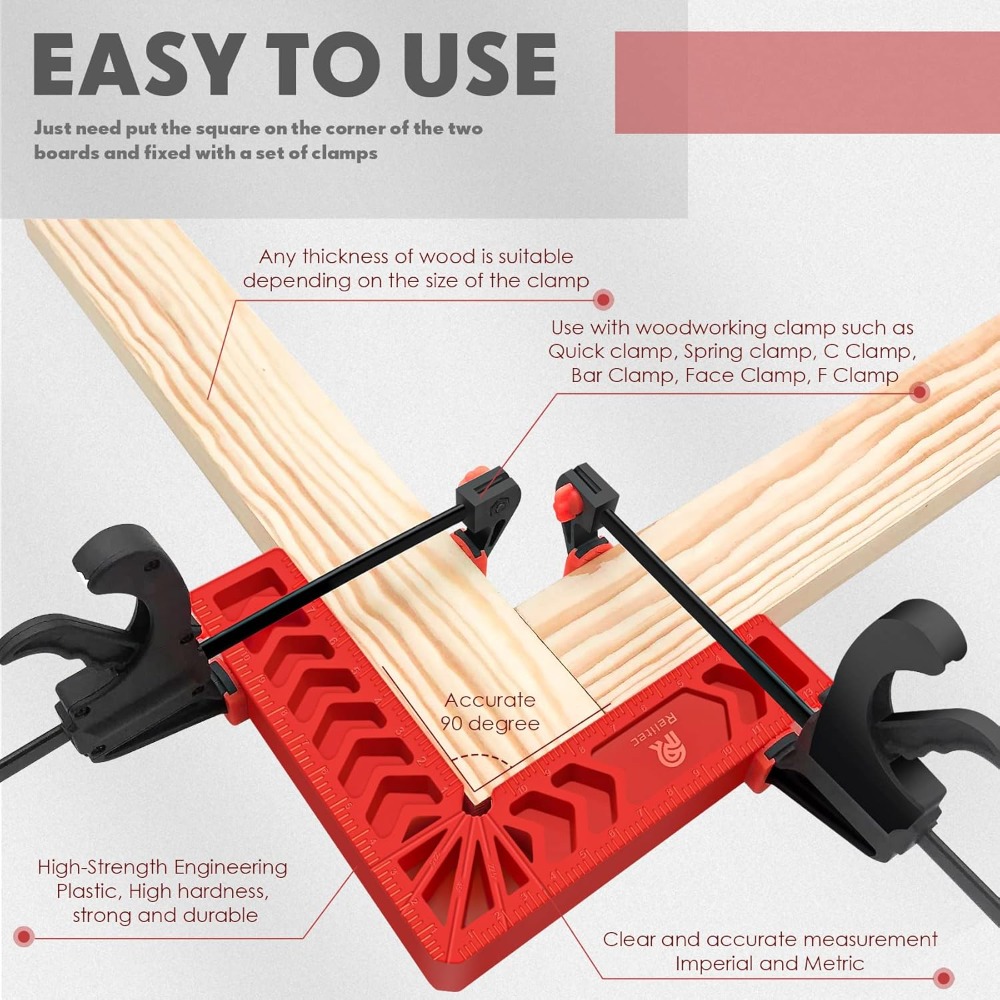 90 Degree Positioning Squares, – Woodworking Right Angle Clamp recenzja i cena