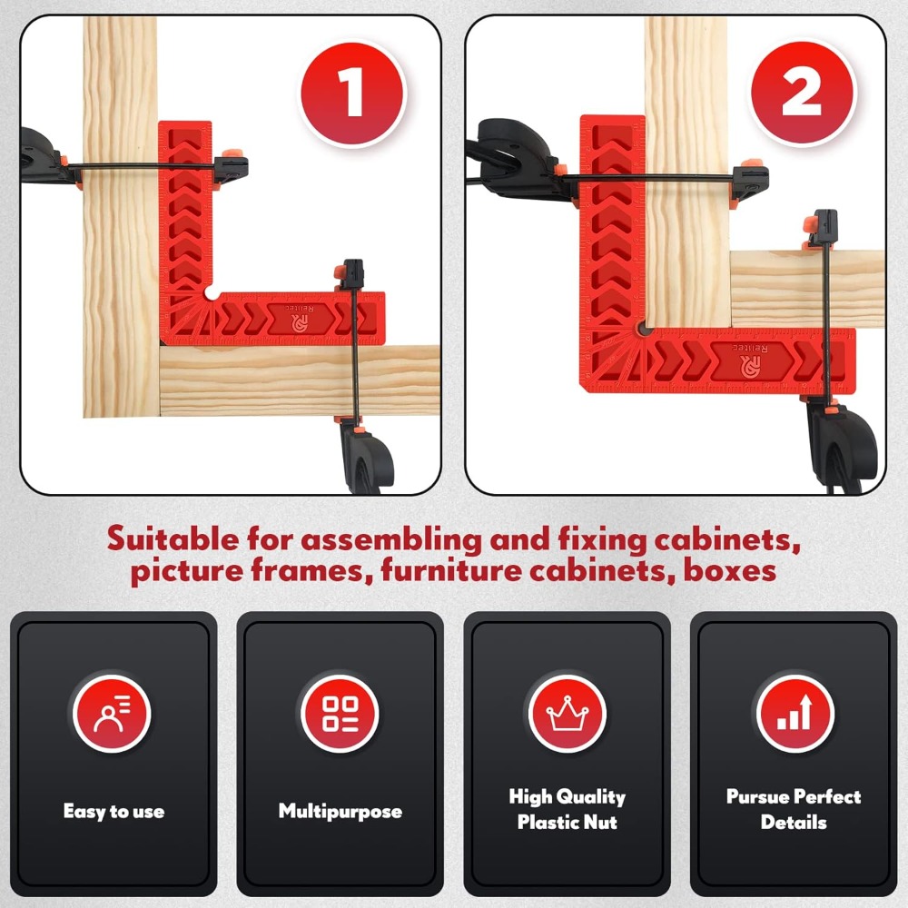 90 Degree Positioning Squares, – Woodworking Right Angle Clamp recenzja i cena