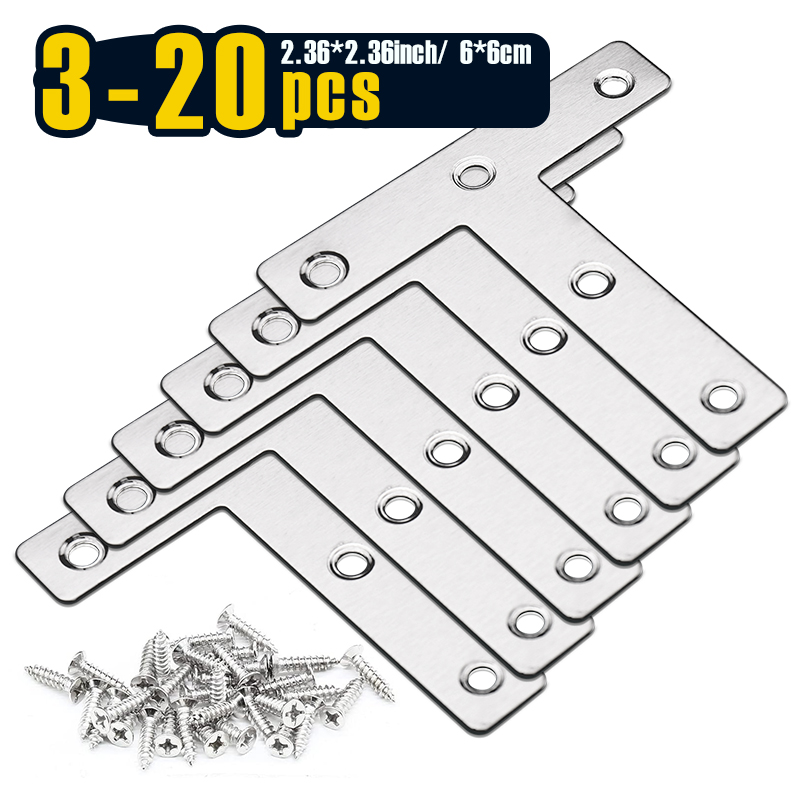 3-20pcs, T Shaped Mending Plat – Woodworking X Brace recenzja i cena