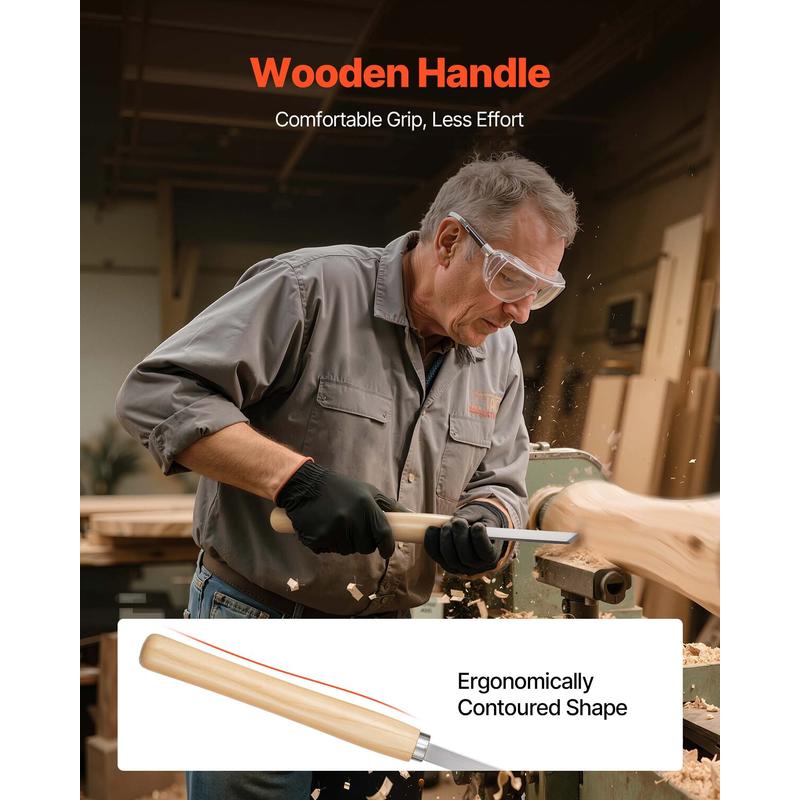 Wood Lathe Turning Tool Set, 8 – Skew Chisel Wood recenzja i cena