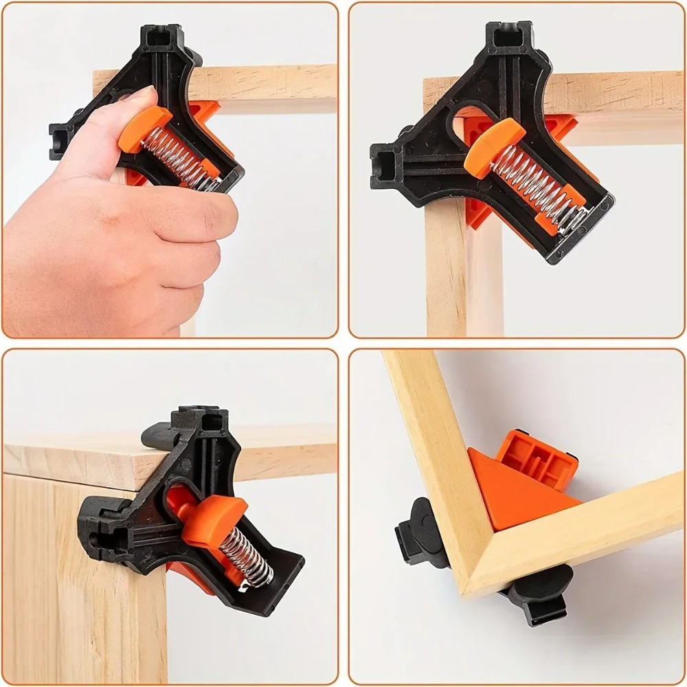4PCS Right Angle Fixing Clip W – Woodworking Right Angle Clamp recenzja i cena