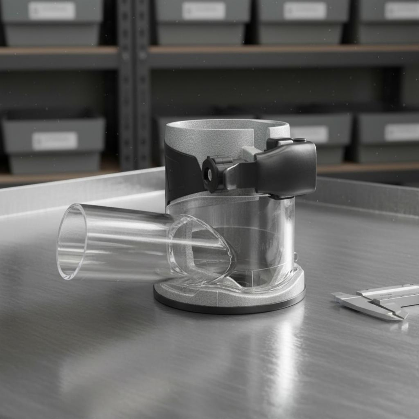 Transparent Router Dust Hood W – Vacuum Woodworking recenzja i cena